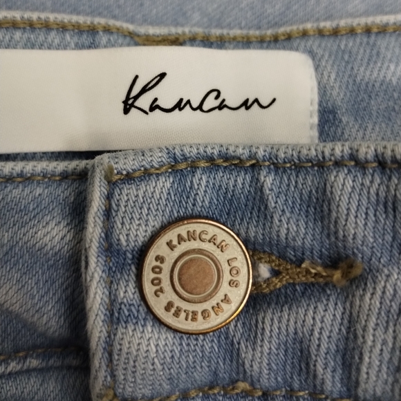 KanCan Harper High Rise Exposed Button Fly Distressed Jeans - Picture 10 of 11